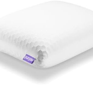Purple Harmony Anywhere Pillow - Travel/On-The-Go, Hex Grid & Talalay Latex Core - No Pressure Support, Stays Cool, Compact & Lightweight for Easy Travel