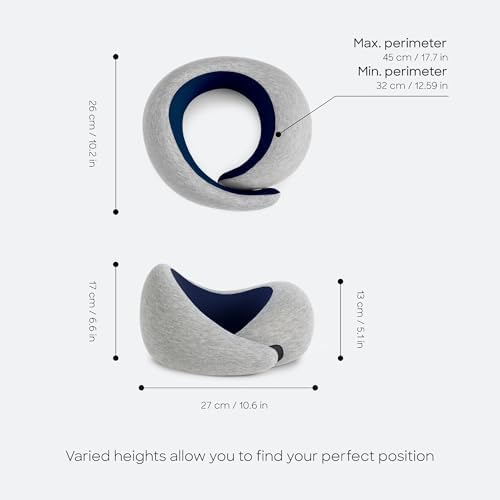 Ostrichpillow Go Neck Pillow, Travel Pillows for Airplanes, Premium Memory Foam Travel Pillow, 360º Ergonomic Design, Asymmetrical Sides, Travel Bag Included, Washable Modal Cover - Image 5