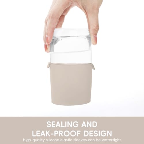 Bottle Covers for Travel, Leak Proof Elastic Sleeves, Travel Size Container Covers, Holiday Essentials for Women, Multiple Sizes Cover Suit for Various liquids Toiletries Bottles (8pcs) - Image 4