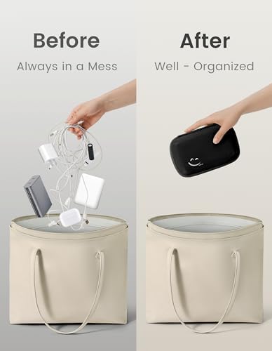 Travelkin Travel Cord Organizer, Small Electronic Organizer Travel Case, Cable Organizer Bag For Cords,Chargers Phone, Sd Card,Usbs (Black) - Image 7