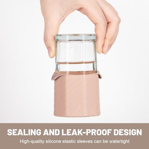 Bottle Covers for Travel, Leak Proofing, Travel Size Container Silicone toiletry sleeves, Leak Locks Travel Accessories for Shampoo Wash Body Bottles and other beauty and personal care(8pcs) - Image 3