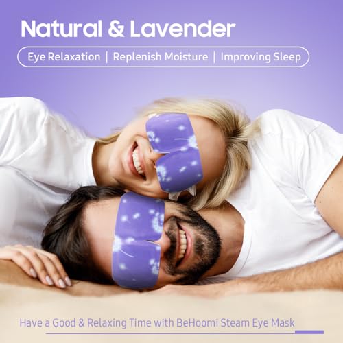 Steam Eye Mask, 10 Packs Heated Eye Mask, Self Heating Disposable SPA Warm Compress for Eyes Sleep Mask, Travel Essentials & Relaxation Gifts, Valentine's Day Gifts (Lavender Scent) - Image 2