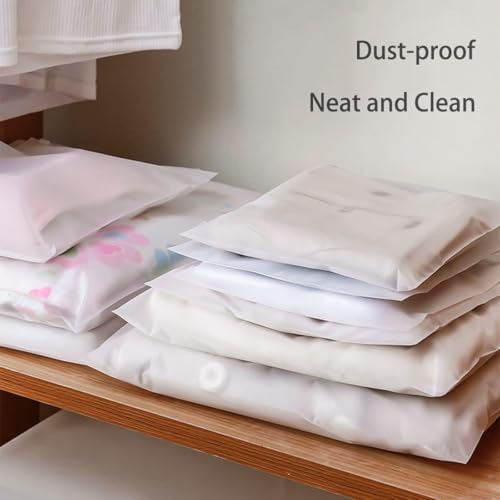 Belit 20 Pcs Travel Luggage Organizer Bags, 4 Sizes Packaging Bags for Clothing, Cosmetics, Toiletries, Reusable Plastic Zipper Bags for Hospital Bag, Travel Storage, Home Storage - Image 7