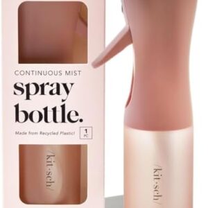 Kitsch Continuous Spray Bottle for Hair – Fine Mist Water Mister & Water Spray Bottle – Recycled Hair Spray Bottle – Spray Bottles for Cleaning, Styling, Plants & More – Terracotta, 150ml