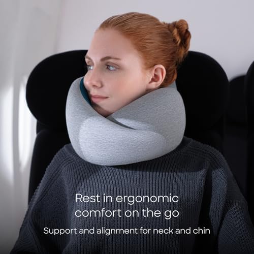 Ostrichpillow Go Neck Pillow, Travel Pillows for Airplanes, Premium Memory Foam Travel Pillow, 360º Ergonomic Design, Asymmetrical Sides, Travel Bag Included, Washable Modal Cover - Image 7