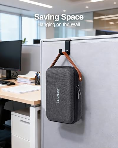 Luxtude Electronic Organizer Travel Case, Portable Tech Organizers, Hard Shell Zipper Case for Electronics, Travel Essentials, Black (External Size 8.5 x 5.9 x 2.5 Inch) - Image 6