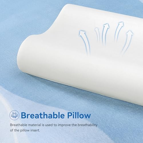 AM AEROMAX Travel Contour Memory Foam Pillow, Cervical Pillow for Neck Pain Relief, Neck Orthopedic Sleeping Pillows for Side, Back and Stomach Sleepers. - Image 7