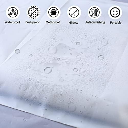 20 Pcs Travel Storage Bags, Clothes Packaging, Reusable Plastic Ziplock, Frosted Waterproof Resealable Clothing Zipper Pouch for Shoes Cosmetics Storage - Image 5