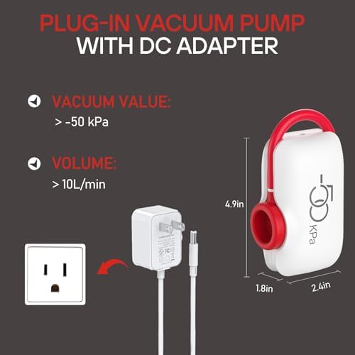 Vacuum Storage Bags for Travel, 10 Pack Vacuum Seal Bags for Clothing Travel, Compression Packing Kit with High Pressure Electric Pump, Space Bags for Clothes Luggage Traveling - Image 4