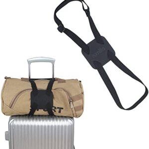 Luggage Straps Bag Bungee, Luggage Straps Suitcase Adjustable Belt,Add a Bag Easy to Travel Suitcase Elastic Strap Belt – (Black)
