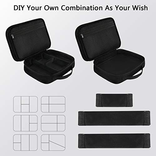 MATEIN Electronics Organizer Travel Case, Water Resistant Cable Organizer Bag for Travel Essentials, Gifts for Men, Storage Bag for Camera Accessories, Phone, Cord & Tablet, Black - Image 7