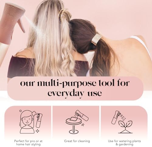 Kitsch Continuous Spray Bottle for Hair – Fine Mist Water Mister & Water Spray Bottle – Recycled Hair Spray Bottle – Spray Bottles for Cleaning, Styling, Plants & More – Terracotta, 150ml - Image 6