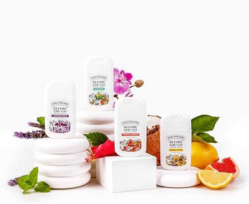 Poo-Pourri Before-You-Go Pocket Toilet Spray, Travel Essentials, 1 Fl Oz, Spring Variety 3 Pack, Each Up to 50 Uses, On-The-Go Bathroom Odor Deodorizer with Essential Oils, TSA Approved Size, 3 Scents - Image 6