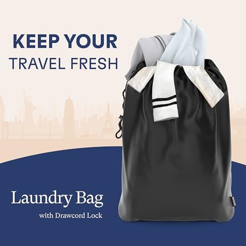 Shacke Premium 5 Packing Cubes Set - Lightweight Mesh Travel Luggage Organizers with Laundry Bag, 5-Piece Suitcase Storage System (Black) - Image 6