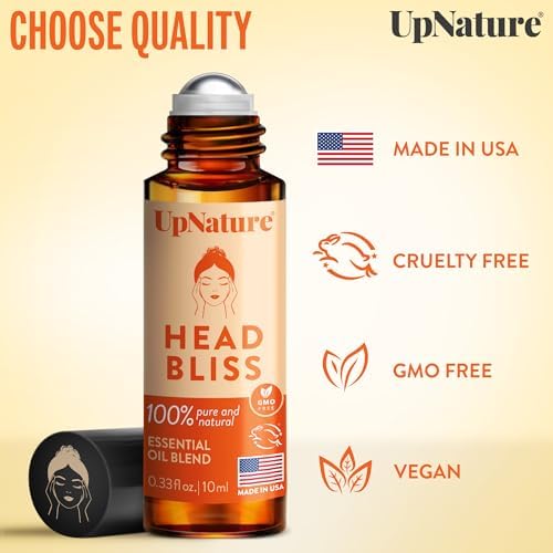 UpNature Head Bliss Essential Oil Roll On - Soothing Migraine Comfort Aromatherapy with Instant Cooling Effect - Nurse Essentials Gifts Roller - Image 6