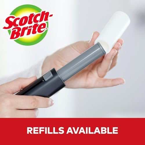 Scotch-Brite Mini Travel Lint Roller, Works Great On Pet Hair, 30 Sheets - Image 5