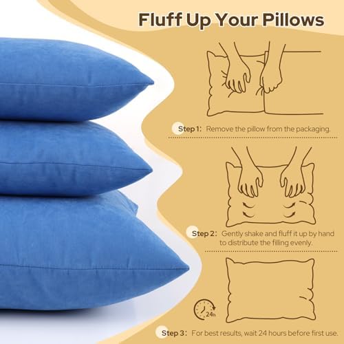 Small Travel Pillows - 2 Pack, 7"x11" Mini Neck Pillow for Airplane & Long Flight, Machine Washable Headrest for Nap & Sleeping, Portable Soft Tiny Cushion for Lumbar, Knee, Ankle (Blue) - Image 8