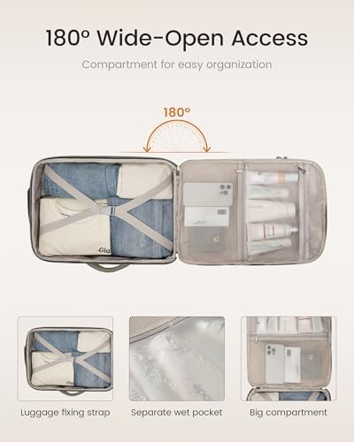 LOVEVOOK 40L Travel Backpack for Women & Men, Airline Approved Carry On Luggage with 3 Packing Cubes, TSA Overnight Bags, Waterproof Personal Item Bag, Weekender Essentials Backpacks fits 17" Laptop - Image 6