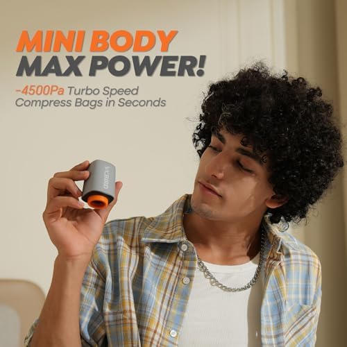 Rechargeable Wireless Pump Travel Storage Bags Set - Portable Space Saver Bags for Travel & Home - Vacuum Compression Packing Seal for Clothes, Blankets, Seasonal Storage 15 Combo set - Image 4