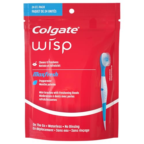 Colgate Max Fresh Wisp Disposable Mini Travel Toothbrushes, Peppermint, 24 Count (Pack of 4) - Image 8