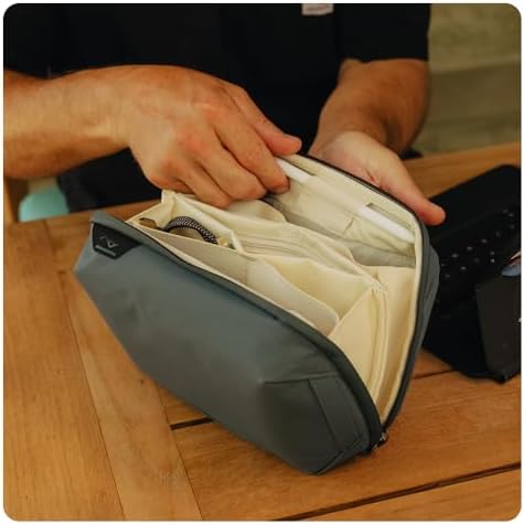 Peak Design Tech Pouch, Eclipse, Electronics Organizer for Travel or Everyday Carry, Origami-Style Storage, Cable Pass-Through, Weatherproof Recycled Nylon, Gear Carry Bag for Men and Women - Image 5