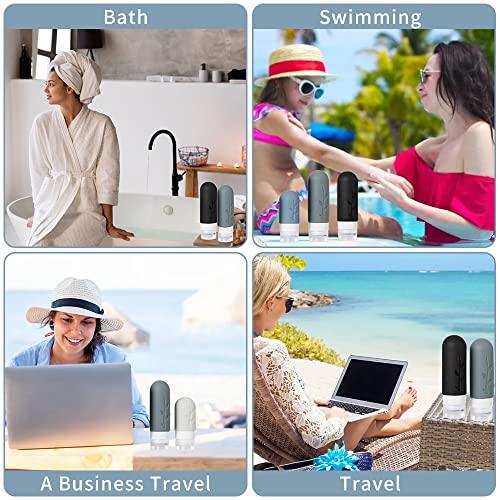 18pack Travel Bottles for Toiletries,TSA Approved Silicone Travel Containers for Toiletries,Leak Proof Refillable Liqus Shampoo And Conditioner travel Essentials toiletry Bottles - Image 7