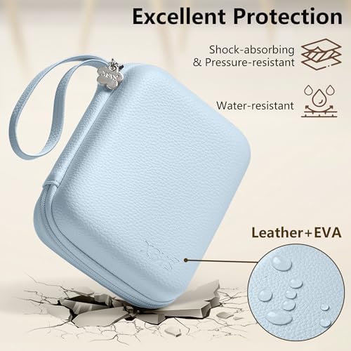 Charger Case for Macbook, Portable Tech Electronic Organizer Bag,Travel Storage Pouch for Laptop Accessories, MacBook Power Adapter, Charging Cords, USB Drives, Power Bank (Blue, L) - Image 4