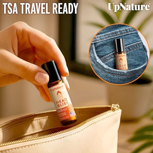 UpNature Head Bliss Essential Oil Roll On - Soothing Migraine Comfort Aromatherapy with Instant Cooling Effect - Nurse Essentials Gifts Roller - Image 5