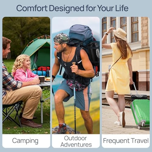 Small Cooling Memory Foam Pillow for Travel & Camping, Compressible Adjustable Pillow for Medium Firm Neck Knee Lumbar Support,Washable, Ideal Sleeping, Car, Airplane, Toddler & Backpacking, Gifts - Image 8