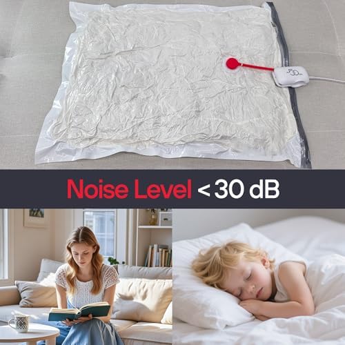 Vacuum Storage Bags for Travel, 10 Pack Vacuum Seal Bags for Clothing Travel, Compression Packing Kit with High Pressure Electric Pump, Space Bags for Clothes Luggage Traveling - Image 5