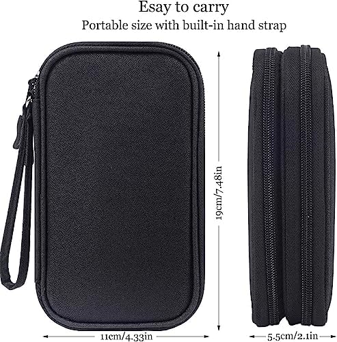 Electronics Accessories Organizer Pouch Bag, Travel Universal Organizer for Cable, Charger, Phone, SD Card, Business Travel Gadget Bag - Image 3