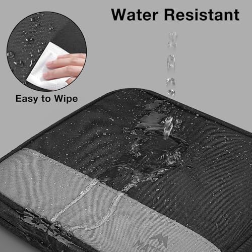 MATEIN Cord Organizer Travel Case 2 Pack, Water Resistant Tech Organizer Pouch for Small Electronic Accessories, Portable Electronics Case Carrying Bag for Cable, Changer, Earphone & Power Bank - Image 4