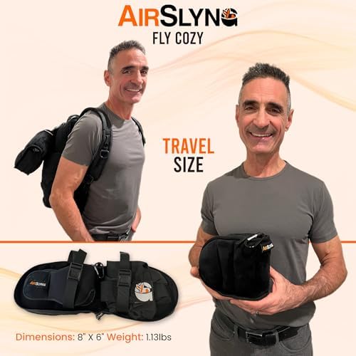 3-in-1 Airplane Sleep Support System - Integrated Plane Sleeping Accessories with Memory Foam Long Haul Flight Pillow, Adjustable Travel Eye Mask, and Blanket-Like Body Sling - Fits in Carry On - Image 4