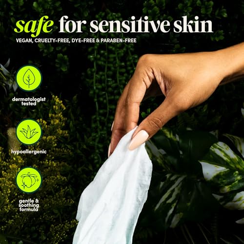 goodwipes Flushable Wipes - Individually Wrapped Butt Wipe for On-the-Go Adults - Portable Mini Wipes - Travel Essentials - Sewer & Septic Safe - Botanical Bliss, 32 Count (1 Pack) - Image 4