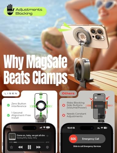 LISEN Airplane Travel Essentials for Women Men Phone Holder for Desk MagSafe Phone Travel Size Accessories Airplane Gadgets Men Long Flight Cruise Must Haves Spring Break Essentials 2026 Easter Gifts - Image 7