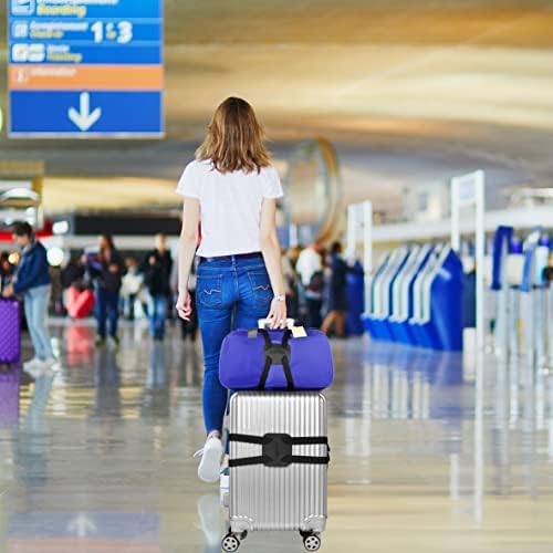 Luggage Straps Bag Bungee， Luggage Straps Suitcase Adjustable Belt，Add a Bag Easy to Travel Suitcase Elastic Strap Belt – (Black) - Image 2