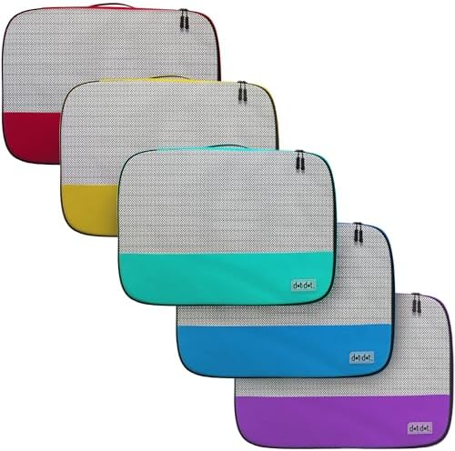 Large Packing Cubes for Travel - 5pc Packing Cubes for Suitcases - Lightweight Luggage Organizer Bags (Non-Compression) - Image 8