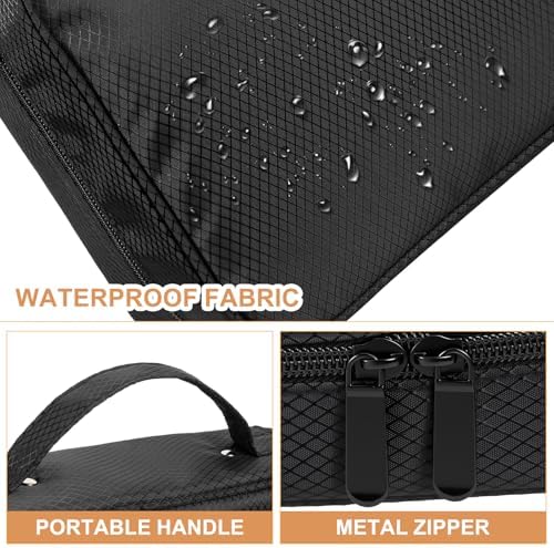 sanipoe Jewelry Organizers and Storage, Jewelry Case Organizer with 28 Pcs Clear Zipper Velvet Pouches, Jewelry Organizer Bag for Traveling Necklace, Earrings, Rings, Bangle, Bracelet and Watch - Image 4