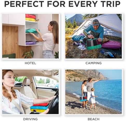 Large Packing Cubes for Travel - 5pc Packing Cubes for Suitcases - Lightweight Luggage Organizer Bags (Non-Compression) - Image 4