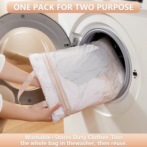 10 Set/8 Set Packing Cubes for Travel, Gifts for Women Mom,Anti-Tearing Suitcase Organizer for Luggage with Shoe & Hanging Toiletry Bag,OlarHike Vacation Essentials & Accessories for Cruise Ship,Cream - Image 6