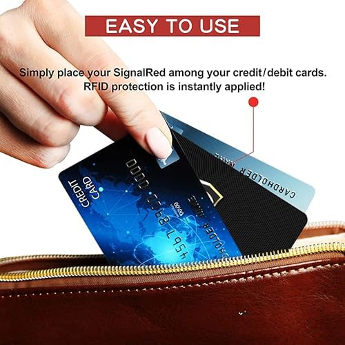 SaiTech IT 5 Pack RFID Blocking Card, One Card Protects Entire Wallet Purse, NFC Contactless Bank Debit Credit Card Protector ID ATM Guard Card Blocker–(Black) - Image 8