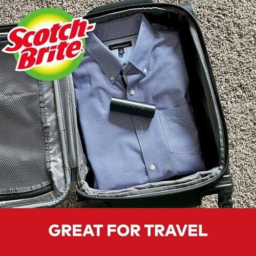 Scotch-Brite Mini Travel Lint Roller, Works Great On Pet Hair, 30 Sheets - Image 2